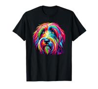 Colorful Pop Art Schapendoes Dutch Sheepdog T-Shirt