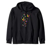 Colorful Rainbow Butterflies Cute Butterfly Kapuzenjacke