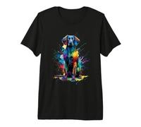 Colorful Splash Art Dutch Partridge Drentse Patrijshond Premium T-Shirt