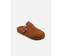 Colors of California - Clogs & Pantoletten Leather sabot with stitchings - Braun - Größe 37