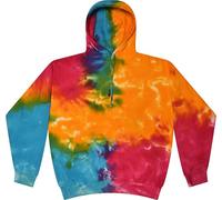 Colortone Unisex Batik Pullover 'Rainbow' | Hoodie Batik S - 3XL mit verschiedenen Mustern | Flower Power Kleidung Damen Herren aus Baumwolle | Handgefärbtes Batik Design | Rainbow, 3XL