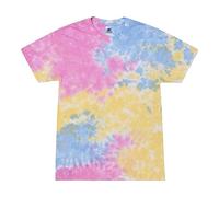 Colortone Unisex Batik T-Shirt 'Swirl' | Batik Shirt S - 5XL mit verschiedenen Mustern | Flower Power Kleidung Damen Herren aus Baumwolle | Handgefärbtes Batik Design | Sherbet, XL