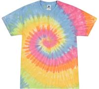 Colortone Unisex Batik T-Shirt 'Swirl' | Batik Shirt S - 5XL mit verschiedenen Mustern | Flower Power Kleidung Damen Herren aus Baumwolle | Handgefärbtes Batik Design | Eternity, S