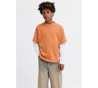 Colour Blocking Sweatshirt Boys 128 Orange