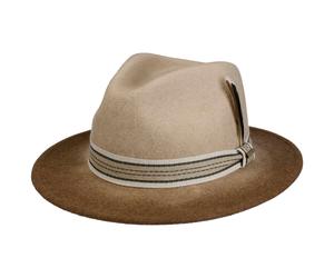 Colour Degrade Traveller Wollhut by Stetson beige-braun L (58-59 cm)