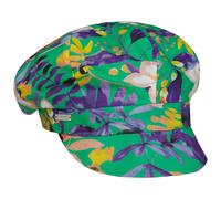 Seeberger Colour Flowers Ballonmütze Schirmmütze Schildmütze Baumwollcap Baker-Boy-Mütze Newsboy Cap (One Size - grün)