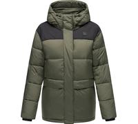 Colourblocking Winterjacke "Wikesh" Dark Olive XS