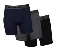 Columbia 3er-Pack Boxershorts aus Poly-Stretch, Marineblau/Grau/Schwarz, Large