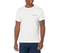 Columbia Apparel Herren PFG Graphic T-Shirt Shirt, Weiß/Dreieck, Größe S