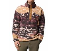 Columbia - Bedrucktes Fleece mit Halbdruck - Helvetia II Printed Half Snap Fleece Camel Brown Sisters für Herren - Größe L - Braun Braun L