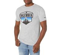 Columbia Bekleidung Grafik-T-Shirt für Herren, Grau (Heather/Switchback), Größe XL