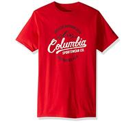 Columbia Herren Graphic T-Shirt Hemd, Mountain Red/Volt, Large