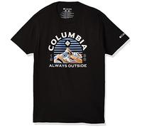 Columbia, Bekleidung, Grafik, T-Shirt für Herren, Schwarz/Bucks, Größe XL