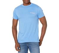 Columbia, Bekleidung, Grafik, T-Shirt für Herren, Super Blue Heather/Biber, Größe L