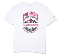 Columbia, Bekleidung, Grafik, T-Shirt für Herren, Weiß/robust, Größe L