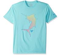 Columbia Bekleidung PFG-Grafik-T-Shirt für Herren, Hellblau (Gulf Stream/Cuesta), Größe 2XL
