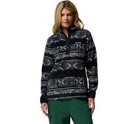Fleecepullover COLUMBIA "BENTON SPRINGS PRINTED 1/2 SNAP", Damen, Gr. S, schwarz deschutes days, Obermaterial: 100% Nylon. Futter: 100% Polyester, sportlich, Sweatshirts (89713824-S) schwarz deschutes