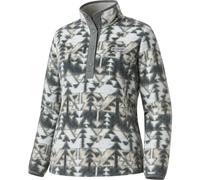 Columbia Benton Springs Printed 1/2 Snap Damen Pullover grau Größe M Trekking Widerstandsfähig