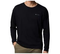 Columbia - Black Butte L/S Graphic Tee - Longsleeve, Gr. M, schwarz (Black/Trailmap)