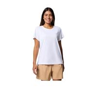 Funktionsshirt COLUMBIA, Damen, Gr. S (34/36), weiß, Obermaterial: 100% Polyester, Shirts Funktionsshirt, sportliche Passform, Kurzarm, für Outdoor-Aktivitäten (23839830-S) weiß