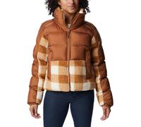Columbia Camel Brown / Camel Brown Check Damen XS Columbia Leadbetter Point Sherpa Hybrid Puffer Jacket