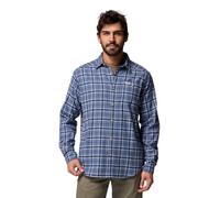 Columbia Cornell Woods Flanell-Langarmhemd für Herren, blau (Dark Mountain Quad Check), Größe XXL
