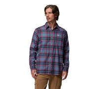 Columbia Cornell Woods Herren Flanell-Langarmhemd Langarmshirt, Dark Mountain Textured Plaid, Größe L