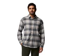 Columbia Men's Cornell Woods Flannel Long Sleeve Shirt flint grey texture plaid (027) XL