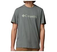 Columbia - CSC Basic Logo Tee - T-Shirt, Gr. L, grau (SedonaSage/GemColumbia)