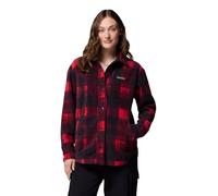 COLUMBIA BENTON SPRINGS Fleece Hemd 2026 mountain red omblur tonal - XS