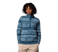 Columbia Damen Benton Springs Printed 1/2 Snap, Everblue Deschutes Days, XXL