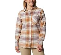 Columbia Damen Calico Basin Flanell Langarmshirt Dusty Pink Dimensional Buffalo Large