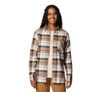 Columbia Damen Calico Basin Flannel Langarmshirt, Camel Brown Multiplaid, Small