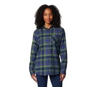 Columbia Damen Calico Basin Flannel Long Sleeve Shirt Collegiate Navy Multiplaid, Small
