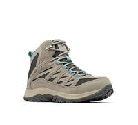 Columbia Damen Crestwood Mid Wasserdicht Breit Wanderschuh, Dunkelgrau, Wasserkocher, 36 EU Weit