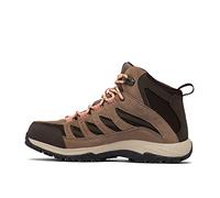 Columbia Damen Crestwood Mid Waterproof Wanderschuh, Cordovan/Mud, 37.5 EU Weit