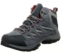 Columbia Damen Crestwood Mid Waterproof Wanderschuh, Graphit, Daredevil, 38 EU Weit