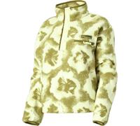Columbia - Kurz geschnittenes Fleece mit halbhochgeschlossenem Kragen - Damen / Frauen - Helvetia II Printed Cropped Half Snap Citron Haze Grün XS