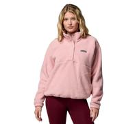 Columbia Damen Jasper Ridge Pebbled Fleece Half Snap, Fleece Pull Over, Eraser Pink, XS