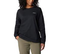 Columbia Damen North Cascades, langärmeliges Crew-Logo Sweatshirt, Schwarz/Varsity Arch, Klein