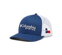 Columbia Damen PFG Logo Mesh Snap Back Cap, Carbon, weiß, Tx Flagge, One Size