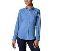 Columbia Damen PFG Tamiami II Langarmshirt, weiße Kappe, 2X