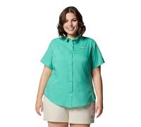Columbia Damen Plus Size Tamiami II S/S Shirt, Glaze Green, 2X