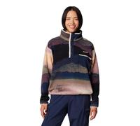 Columbia Damen Printed Half Snap Helvetia II Bedruckter Cropped-Crop-Halbverschluss, Collegiate Navy Dolomites, XXL