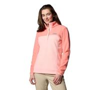 Columbia Women's Benton Springs Half Snap Pull Over 2, Fleece Pull Over, Pink Sand/Alpenglow, S