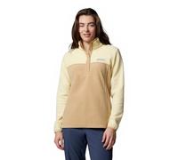 Columbia Women's Benton Springs Half Snap Pull Over 2, Fleece Pull Over, Canoe/Lemon Wash, S