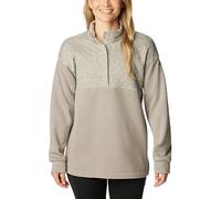 Columbia Damen Quilted 1/2 Snap Hart Mountain gesteppter halber Druckknopf, Hellgrau meliert, Small
