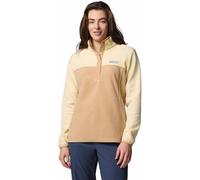 Columbia Women's Benton Springs Half Snap Pull Over 2, Fleece Pull Over, Canoe/Lemon Wash, S