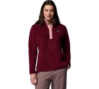 COLUMBIA Damen Rolli Benton Springs 1/2 Snap Pull Over I (2085651) XL Rich Wine, Eraser Pink