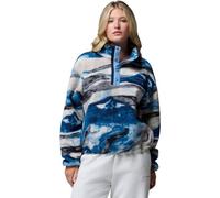 Columbia - Women's Helvetia II Printed Cropped Half Snap - Fleecepullover, Gr. L, blau/grau (PhoenixBlue/Summits)